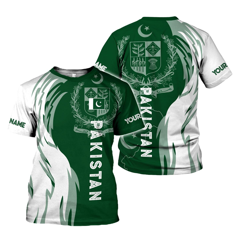 Summer Clothing Pakistan - Мужские футболки с 3D принтом флага