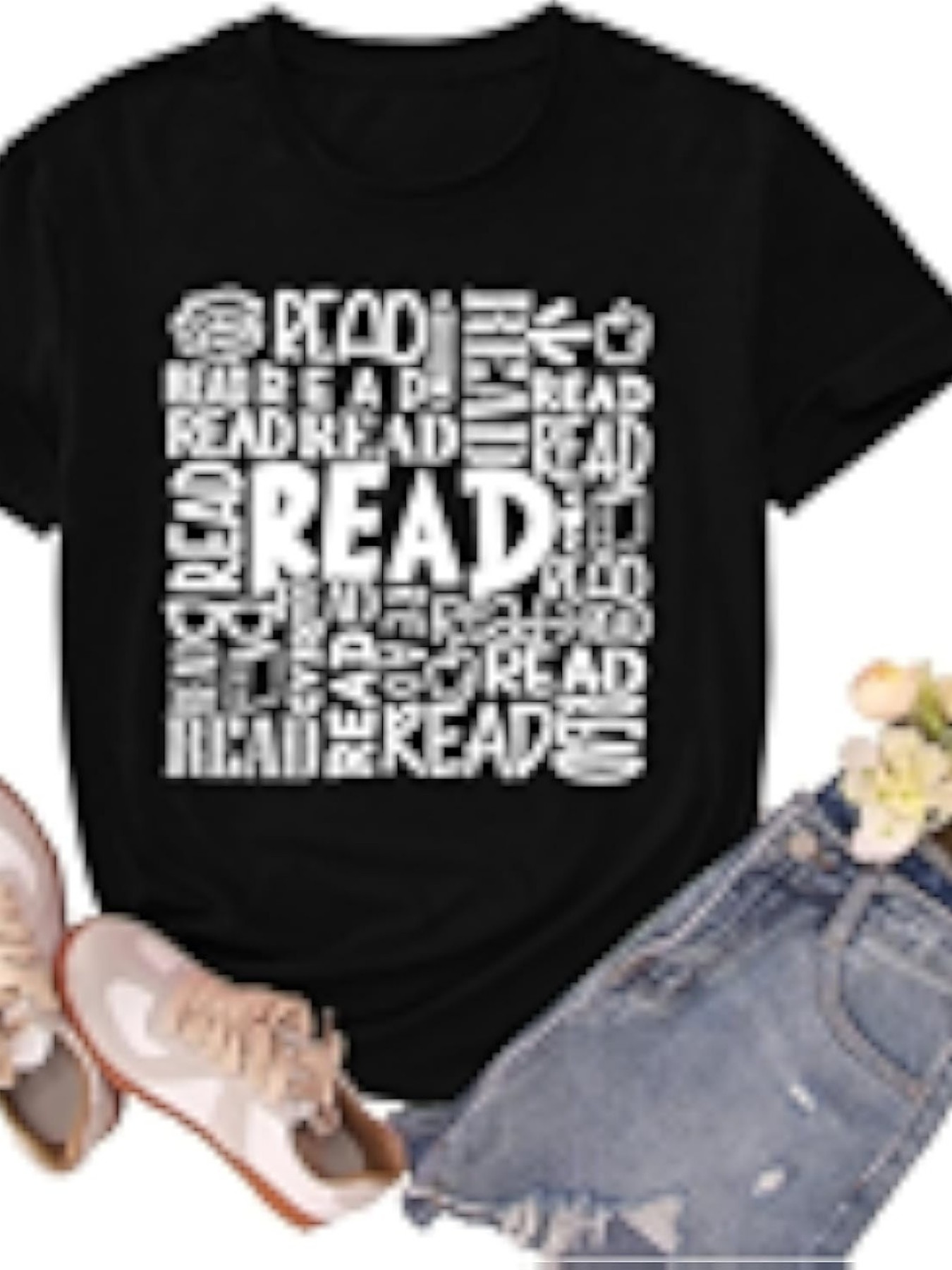 Summer Clothing Must Haves - Женская футболка больших размеров с коротким