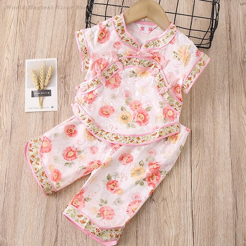 Детский летний костюм Тан для  – обзор и цена Summer Clothing Baby Girl